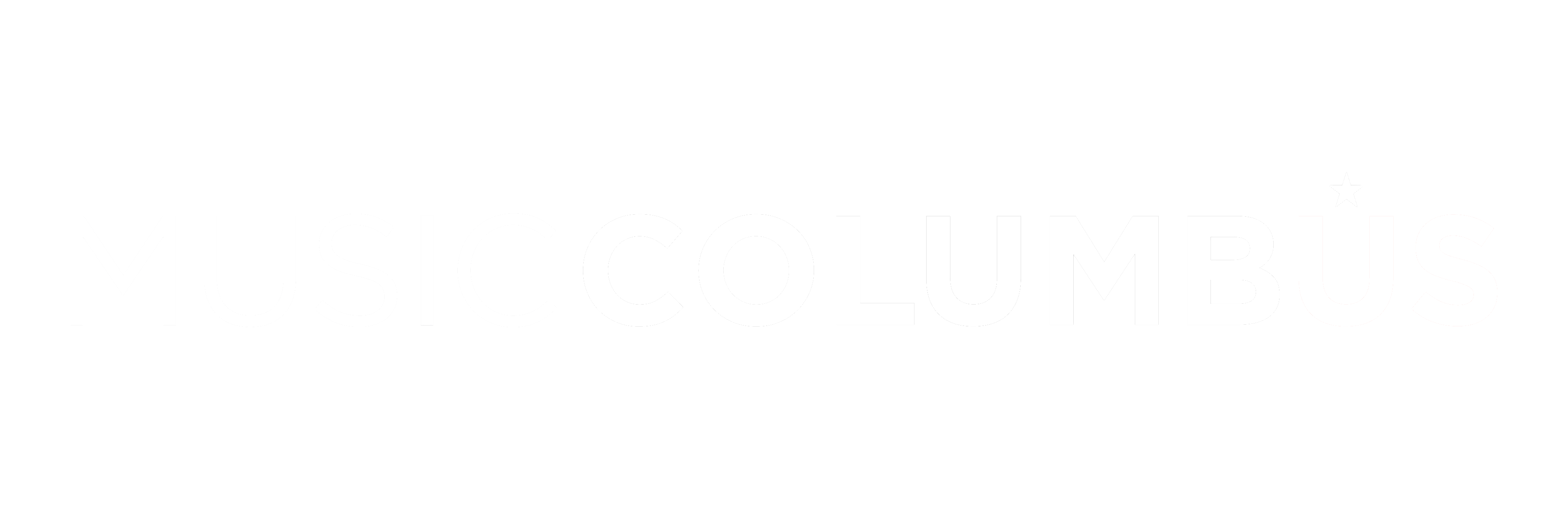 music columbus logo all white