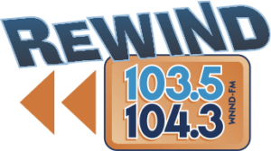 Rewind103.5 104.5 Logo